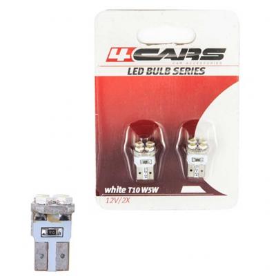 4Cars 92773 12V W5W W2.1x9.5d fehr ledes izz, 2db Elektromos alkatrsz alkatrsz vsrls, rak